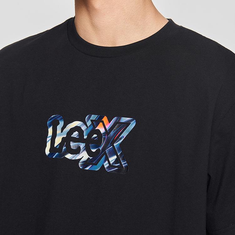 Lee T-Shirts Men's Black Crew Neck Moderate LMT0098184LE00FK11000