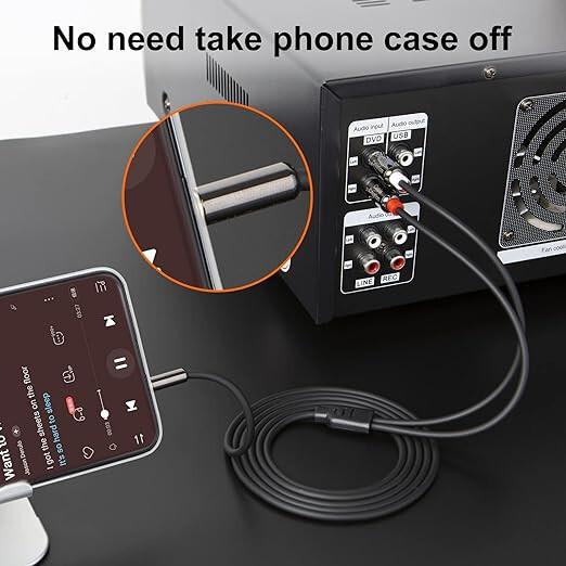 Cinch auf 3,5 mm Klinke Audiokabel, 3,5 mm auf 2 Cinch Kabel Stecker Cinchkabel, Y-Splitter B06XFTHCNY