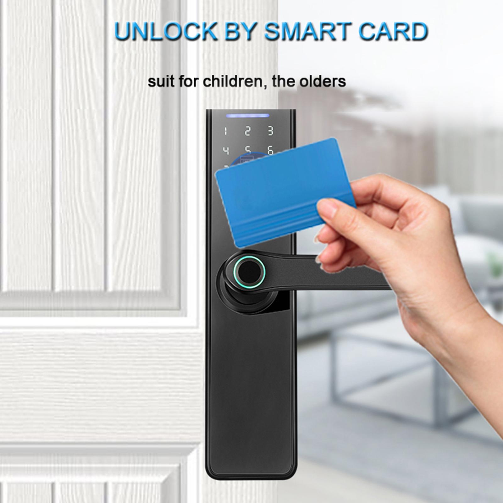 WAFU Tuya Замок отпечатков пальцев Крытый электронный замок Смарт-карта с паролем — фото 6