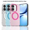 For Magsafe Frosted Clear Phone Case for POCO X8 X7 X6 Pro Max Note 15 14 13 Pro Plus 4G 5G Slim Protective Candy Magnetic Cover
