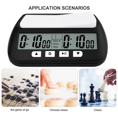 Professional Board Game Stopwatch Count Up Down Digital Watch Portable Chess Clock Timer Table Games for International Chess