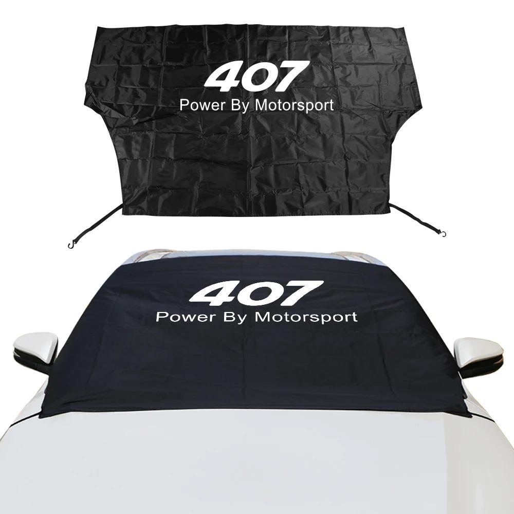 Car Windshield Snow Block Covers For Peugeot 107 108 206 207 208 301 306 307 308 406 407 408 508 607 2008 3008 5008 RCZ Rifter For 407