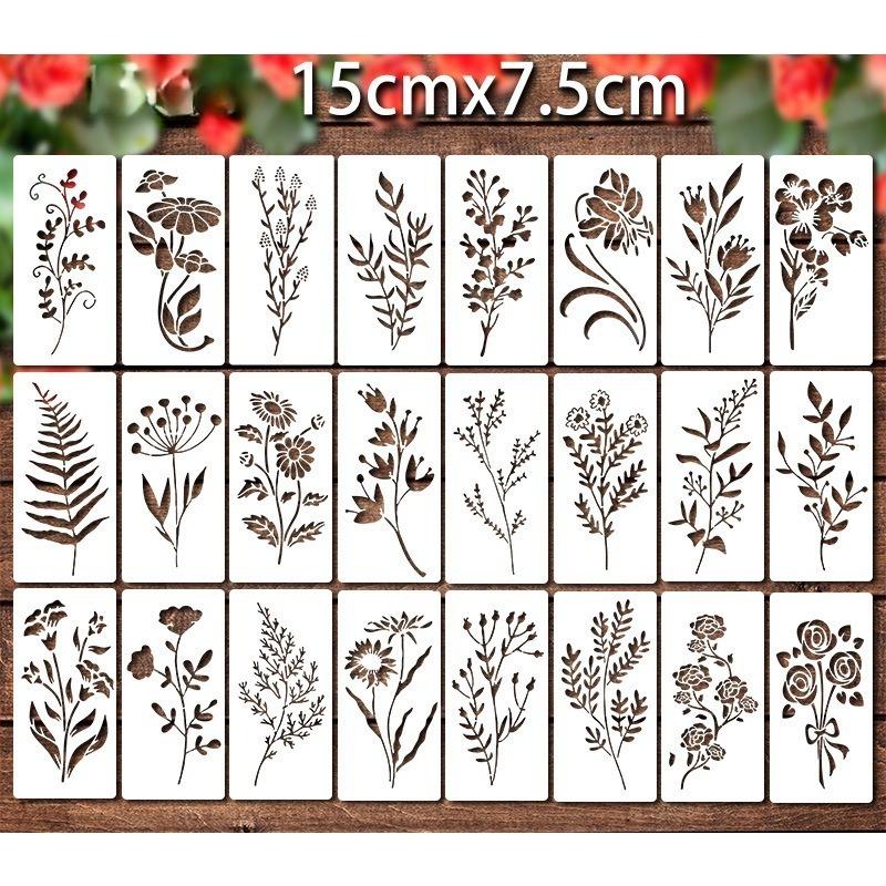 Wildflower Painting Template  Reusable Painting  Flowers and Plants  Inkjet Pet Graffiti  Washable