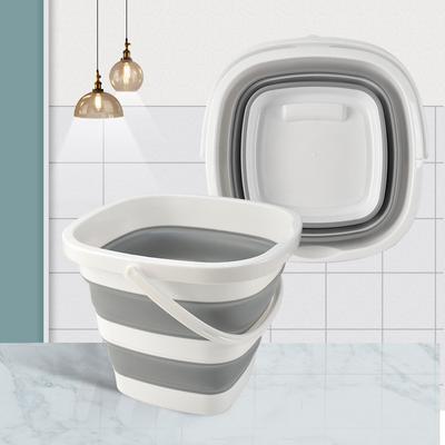 1 Piece of 10L Folding Bucket Suitable for Camping, Fishing, and Beach Vacations, Portable with Large Capacity and Easy Storage