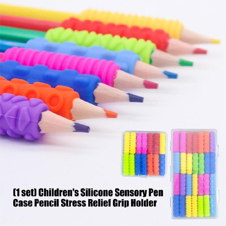 14/28 Stück Ergonomische Schreibhilfe Stiftgriffe Weiche Silikon Stiftgriff Bleistifthalter Griff Für Kinder Kleinkind Schüler Handschrift