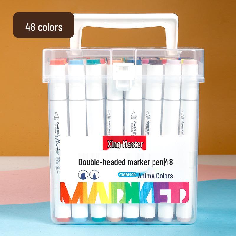 Master Dual-Tip Refillable Markers for Kids - Oil-Based Colored Pens for Art and Drawing