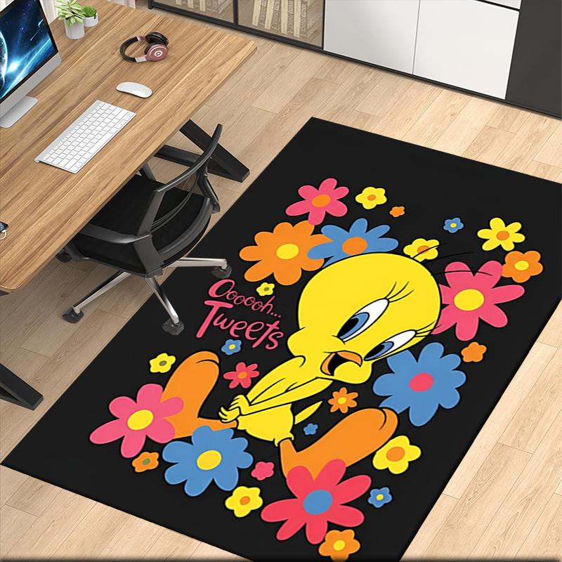 Tweety Printed Carpetrugfor Office Chair Living Room Bedroom Kitchen Room Decor Gifts
