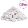 Vidaxl Gepolijste Kiezels, 25 Kg, Wit, 2-5 Cm
