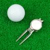 Aluminum Golf Greens Fork Divot Repair Tool Dual Prong Design for Golf Turf Maintenance Portable Golf Accessories
