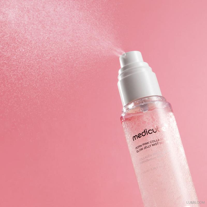 Medicube Spray Siero Gelatina Glow Rosa al Collagene PDRN 100ml+100ml (+Regalo gratuito)