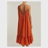 Spot 8078 Umstands-Strandkleid: Europäischer und amerikanischer Stil, sexy ärmelloses Swing-Sommerkleid für Damen