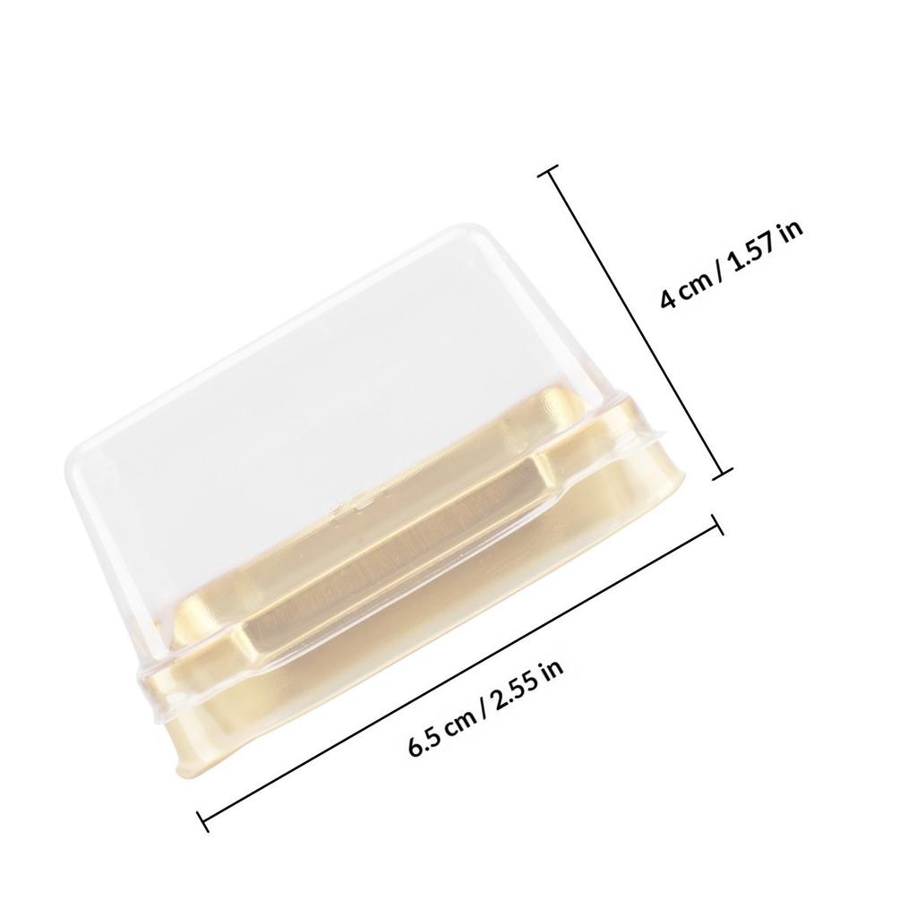 100Pcs Safe Food Grade Square Packaging Box Transparent Lid Cake Dessert Container for Bakery Items Wedding Birthday Anniversary