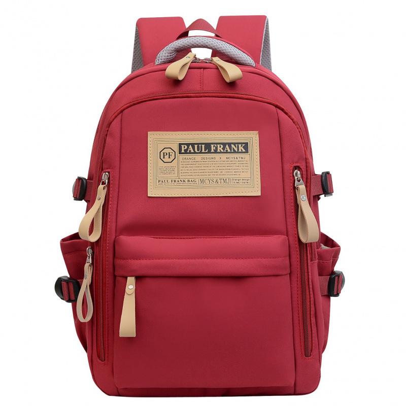 Trend Nylon Backpack for High School Students - Large Capacity Unisex Campus Bag, One Piece Design