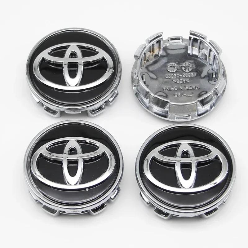 4pcs 57/62mm For Toyota Car Tyre Wheel Center Hub Cap Badge C-hr Prado Rav4 Yaris Hilux Prius Avensis Corolla Camry crown