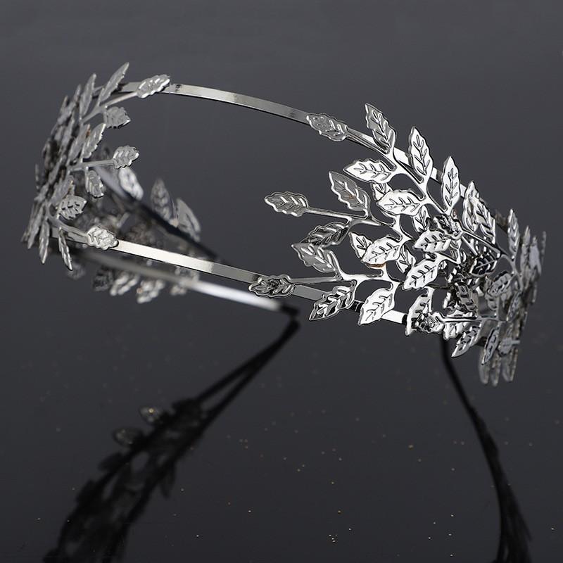 

Головной убор с короной для волос в стиле барокко, модная повязка на голову в стиле девушки Мори с золотыми листьями, украшения в виде короны