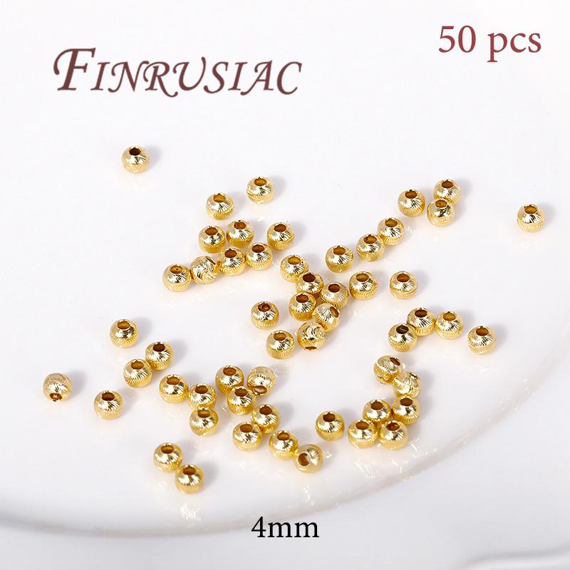 18K Gold Plated Bead End Caps For Jewelry Making Supplies Spacer Bead Caps DIY Accessories