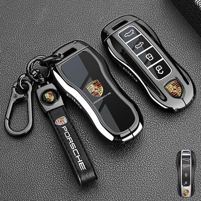Coque de Protection pour Clé de Voiture en Alliage de Zinc pour Panamera Carman Macan Bobst Cayenne 911 970 981 991 996 92A 2017