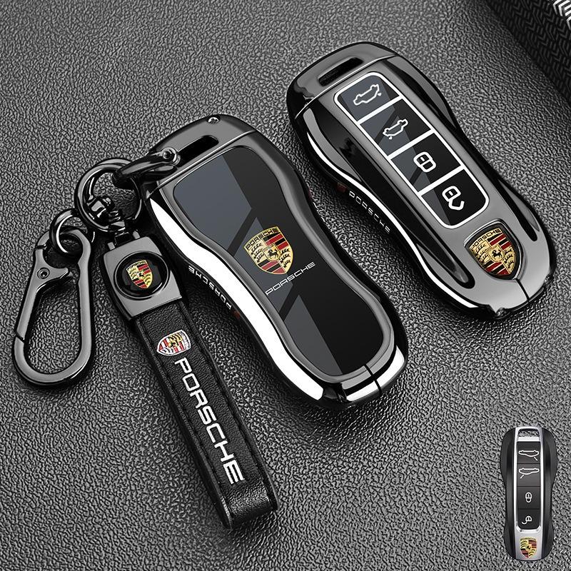 Zinc Alloy Car Key Case Fob Cover Protector Shell for Porsche Panamera Carman Macan Bobst Cayenne 911 970 981 991 996 92A 2017