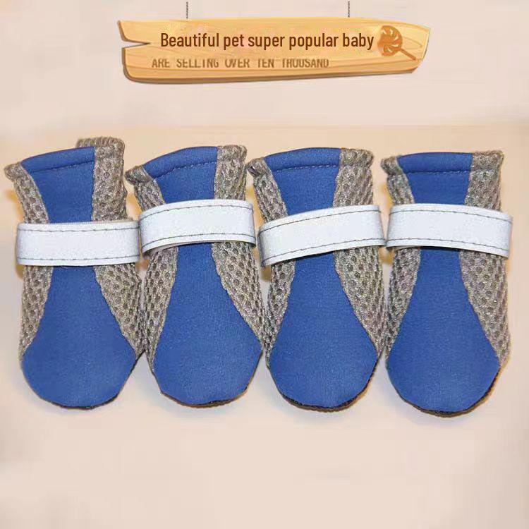 

Обувь для собак мелких пород из дышащей сетки — бишон, тедди, грязезащитные чехлы на весну и осень Small