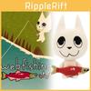 Kitty Cute Webfishing Plush Charming Cat With Fish In Mouth Design Animation