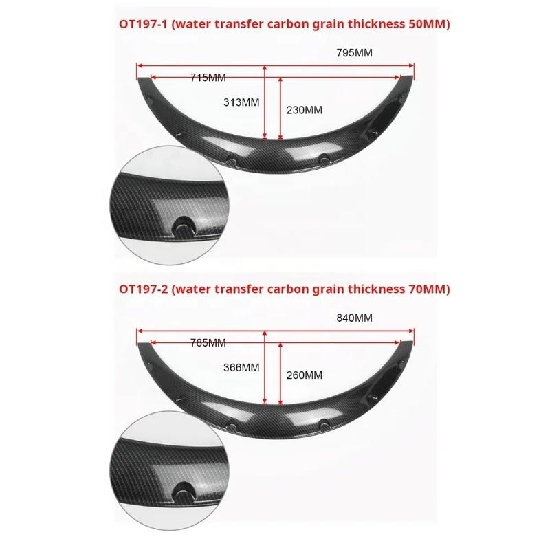 Hot Selling Car Universal Modification Wide Body Wheel Brow CarSUVSUV Widened Decoration Wheel Brow Fender