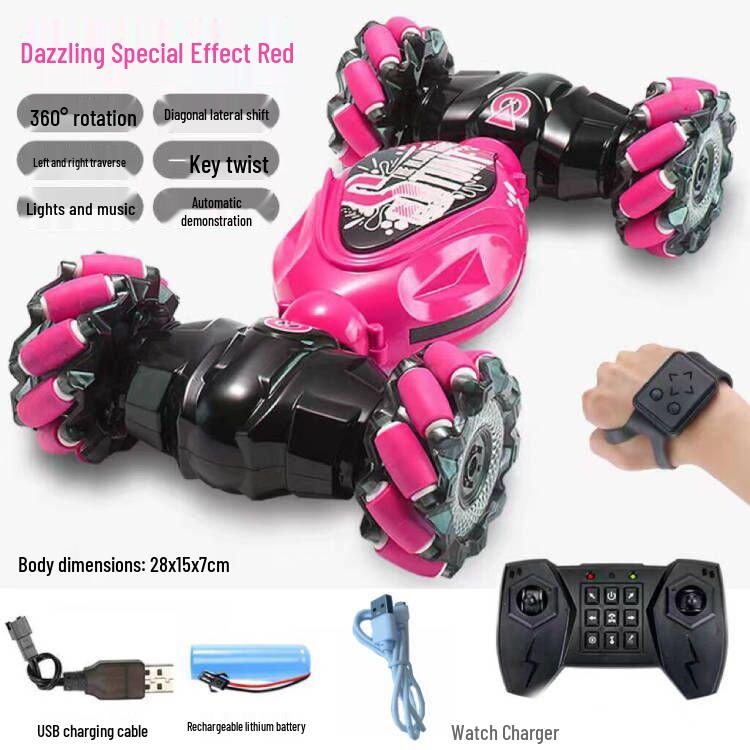 Rechargeable Gesture Sensing Transforming Car - Remote Control Off-Road Drift Toy for Kids