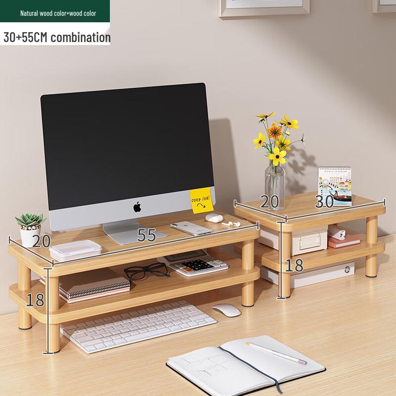 Multi-Tier Desk Clamp Laptop Riser Stand with Wireless Charging