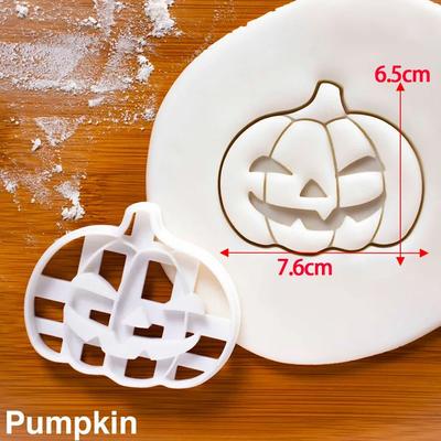 Stampi Tagliabiscotti Zucca Strega Halloween Stampo per Goffratura Biscotti Sugarcraft Dessert Stampo per Cottura Torta Accessori da Cucina Strumento