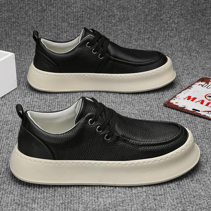 

Мужская обувь 2024 года, новые летние дышащие туфли для кухни, работы, черного цвета, для страхования труда, кожаные туфли, мужская нескользящая спортивная обувь на платформе 39 чёрный