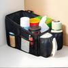 Back Seat Organizer Multi-Compartment Foldable Organization Caddy Interior Organizer Accessories For Toys Tissues Snacks Drinks