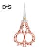 Vintage Carved Flower Scissors Heavy Duty Stainless Steel Sharp Blade Multipurpose Tailor Scissors DIY Embroidery Arts Crafts Crochet Yarn Needlework