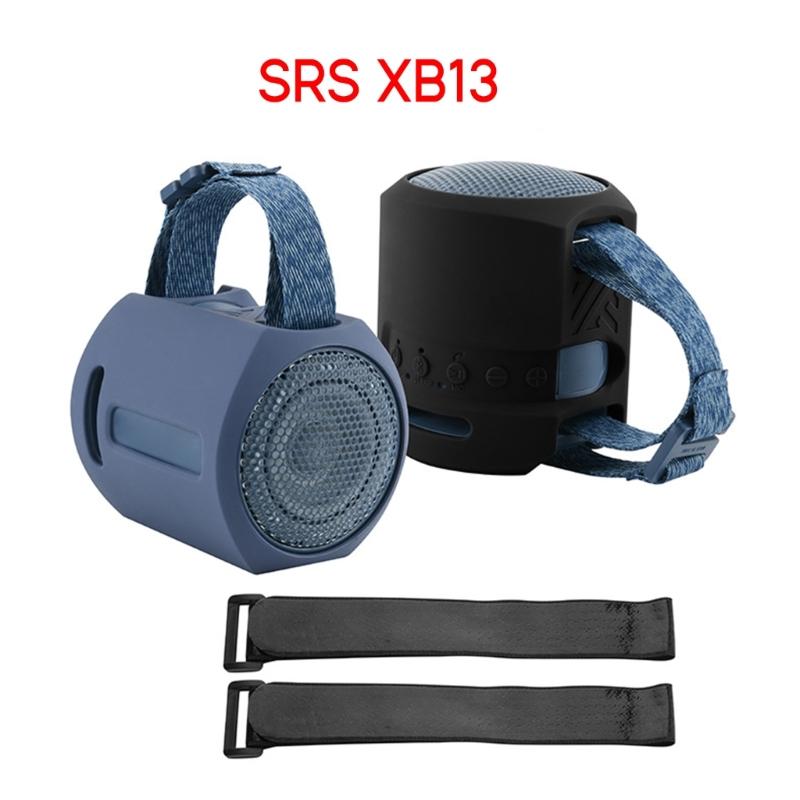 Speaker Silicone Cover Portable Protective Case with Sticker Belt for SRS XB13 Speaker Effectively Protect Cover