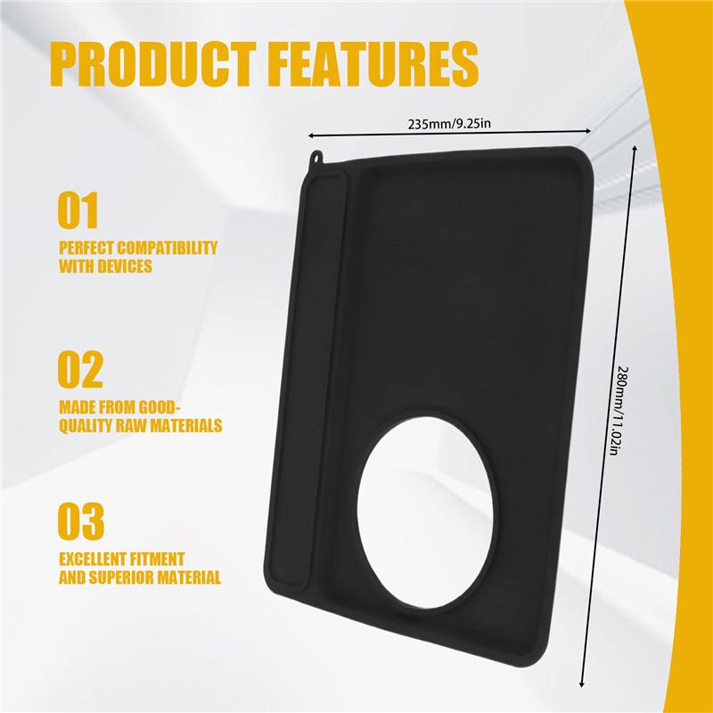 AD23-1 Pcs Espresso Tamper Mat For Breville 870/880 For Espresso Machine Barista Black