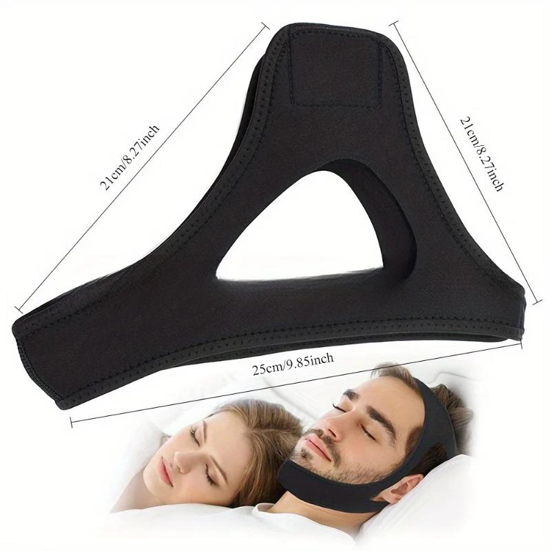 Anti Snoring Chin Strap Adjustable Size Soft Jaw Protector for Sleeping Home and Travel Assistance