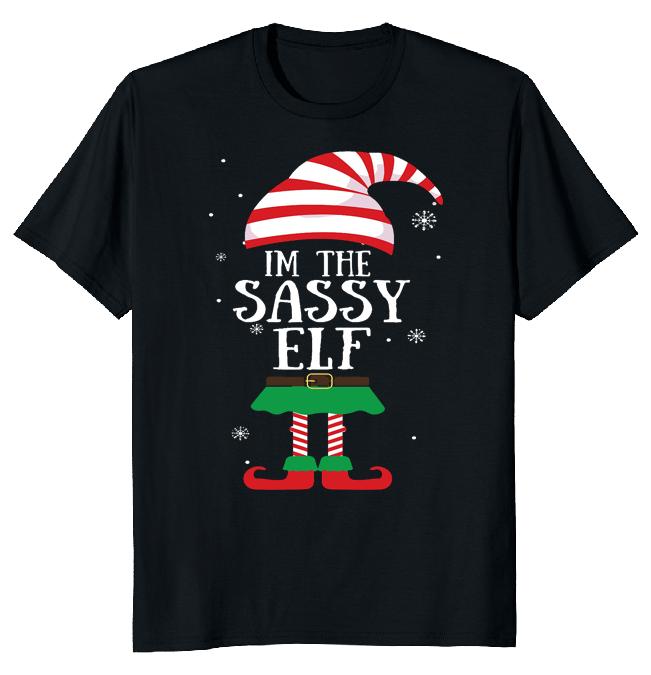 

Sassy Elf Christmas Matching Unisex T-shirt