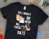 Funny Rat Shirt, , Rat Lover Gift, Cute Rat T-shirt, Pet Lover TShirt, Graphic Tee, Tops, Clothing, Mouse, Blue, Pink, Navy, Black