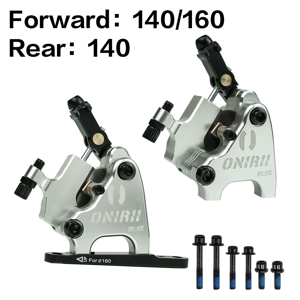 ONIRII Wire Pulling Hydraulic Disc Brake Calipers Flat Mount Oil Disc Brake for Road Bike Gravel Bicycle New