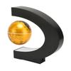 Magnetic Levitation Globe Golden Built in LED Frosted Texture C Shaped 3in 12V 1A Magnetic Levitation Globe Ornament