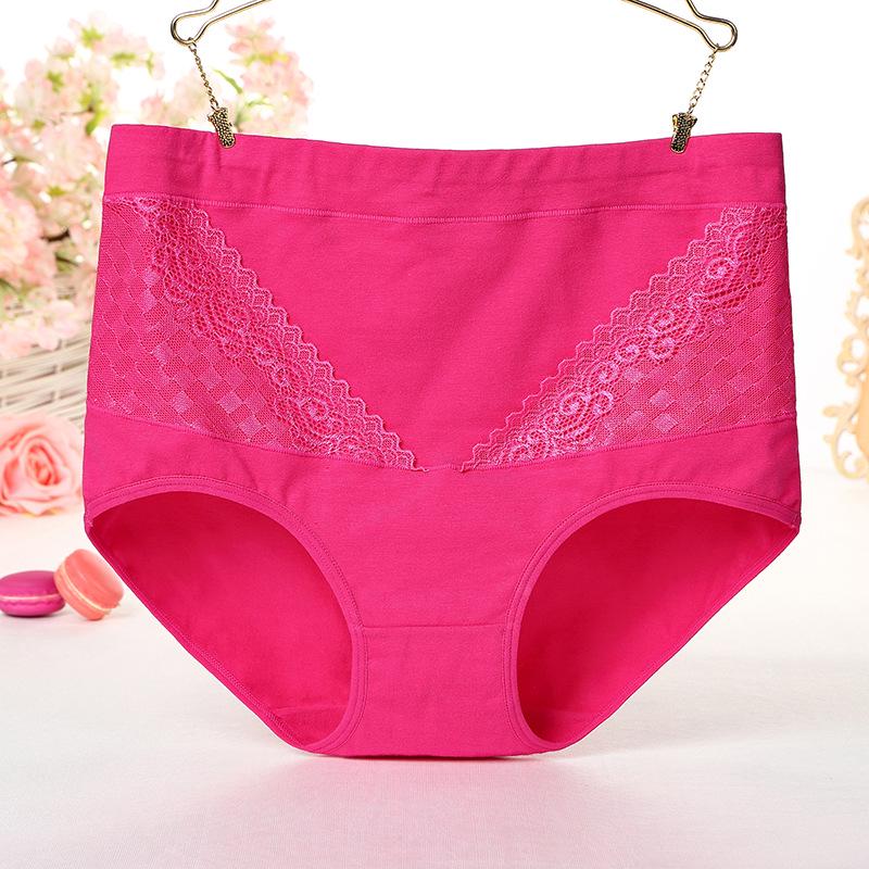 Breathable Cotton High-Waisted Women's Briefs: Soft, Delicate, Tummy & Hip-Lifting, Moisture-Wicking.