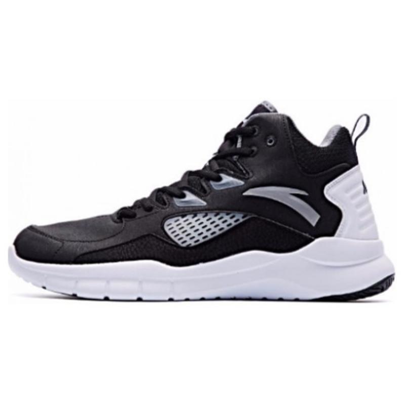 Anta Star Trail 4 KT Cushioning Anti-Slip Wear-Resistant Breathability Mid-Top Basketball Shoes Men s Black White Gray Sneakers 91731132-4 40