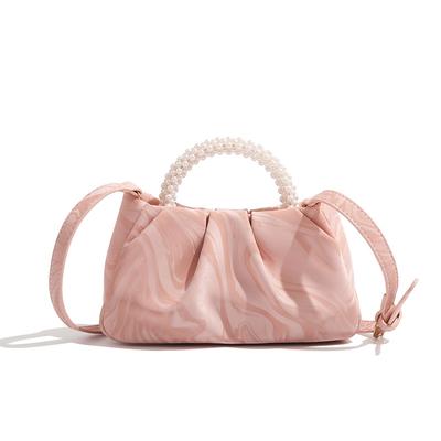 New Women Bags Shoulder Bags Fashion Niche Pearl Chain Handheld Bag Cloud Bag Advanced Sense Leisure Crossbody Bags
