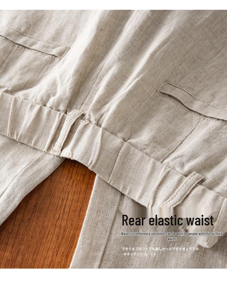 Women's High-Waisted Wide-Leg Linen Pants - 2025 Autumn Fashion Casual Loose Fit