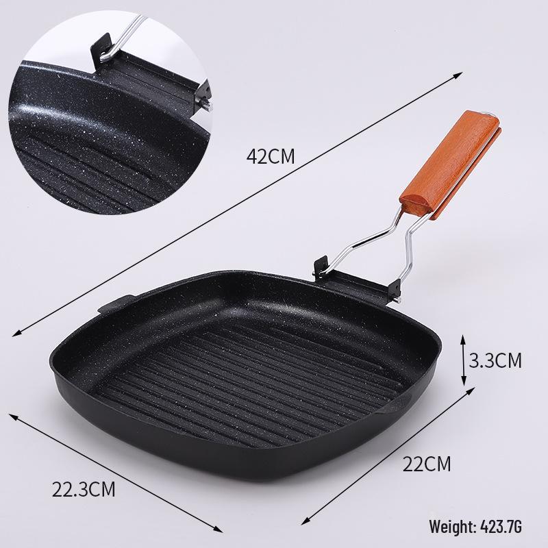 Non-stick Maifan Stone Frying Pan for Breakfast and Steaks Steak Frying Pan