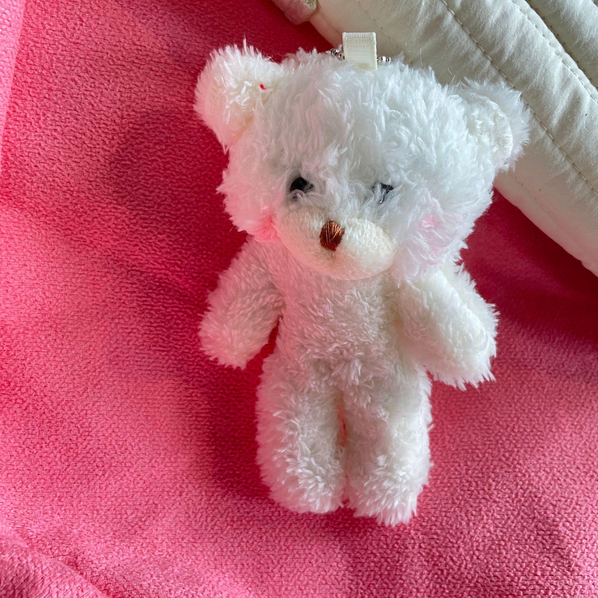 Cute Plush Bear Doll Keychain - Backpack Pendant for Girls