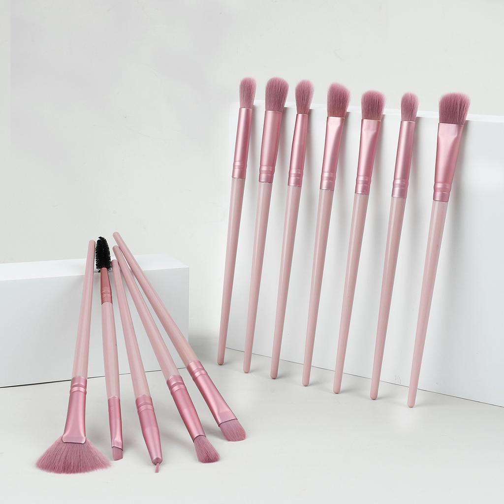 12Makeup Brush Set Eyes Eye Shadow Brush Eyeliner Brush Eyebrow Brush Blending Brush Fan Brush Makeup Tools