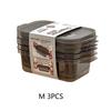 1/3 Pcs Refrigerator Food Sealed Crisper Containers Fresh Fruit Vegetables Steak Meat Storage Box Organizer Kitchen Accessories