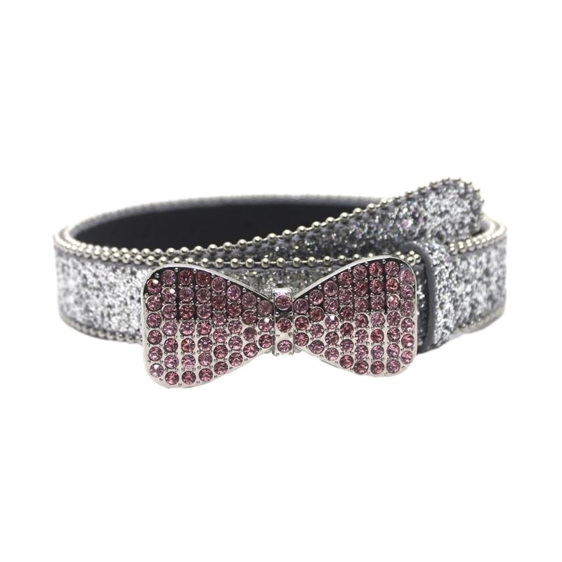 

Womens Leathers Belt for Jeans Pants Dresses Glitter Ladies Waist Belt Rhinestones Buckle Gothic Waist Belt