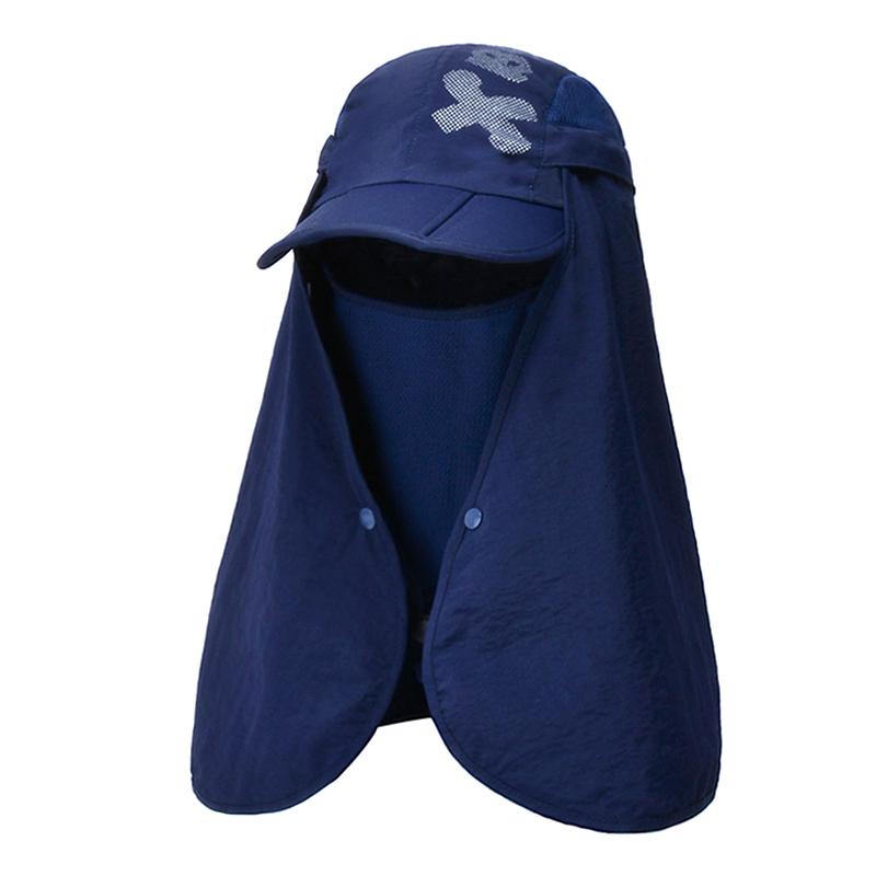 Foldable Quick Drying Waterproof 360° Visor Hat Baseball Cap Shawl Sun Hats Outdoor Unisex Summer Dual Use Cap