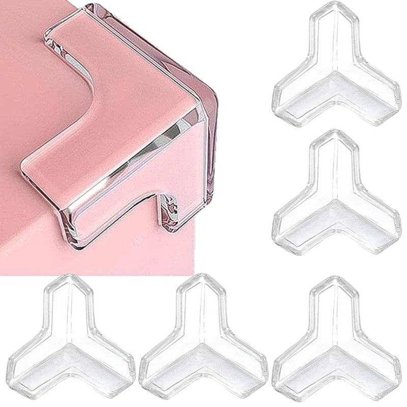 Protection de bordure en silicone pour la sécurité des bébés, résistant aux enfants, douce, transparente, anti-collision pour les coins de table