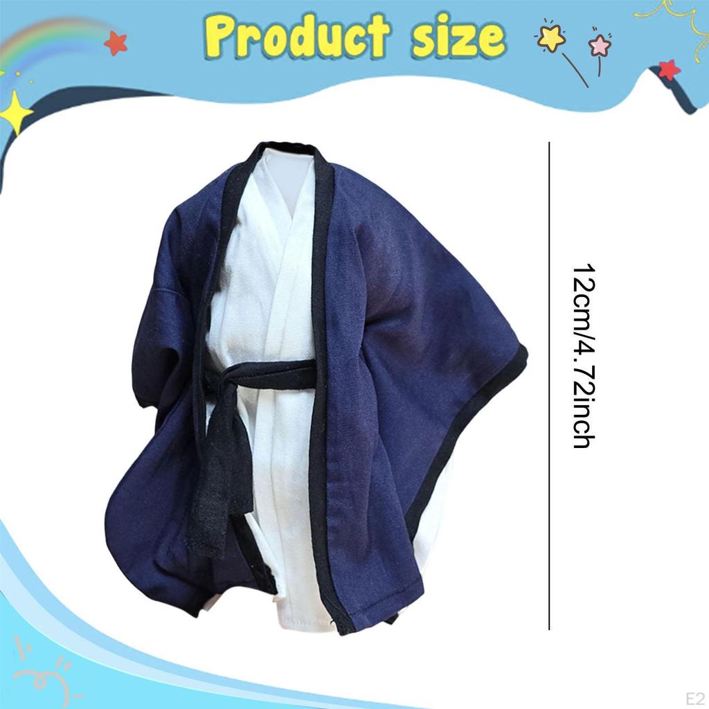1:Figura de Acción Escala 1/12 Ropa Túnica Larga Antigua Taoísta Accesorios para Fotos Disfraz para Muñeca Disfraz